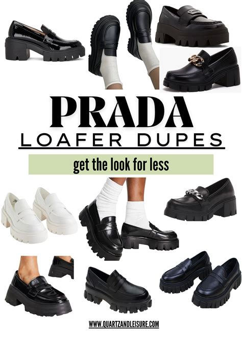 prada loafers dupes